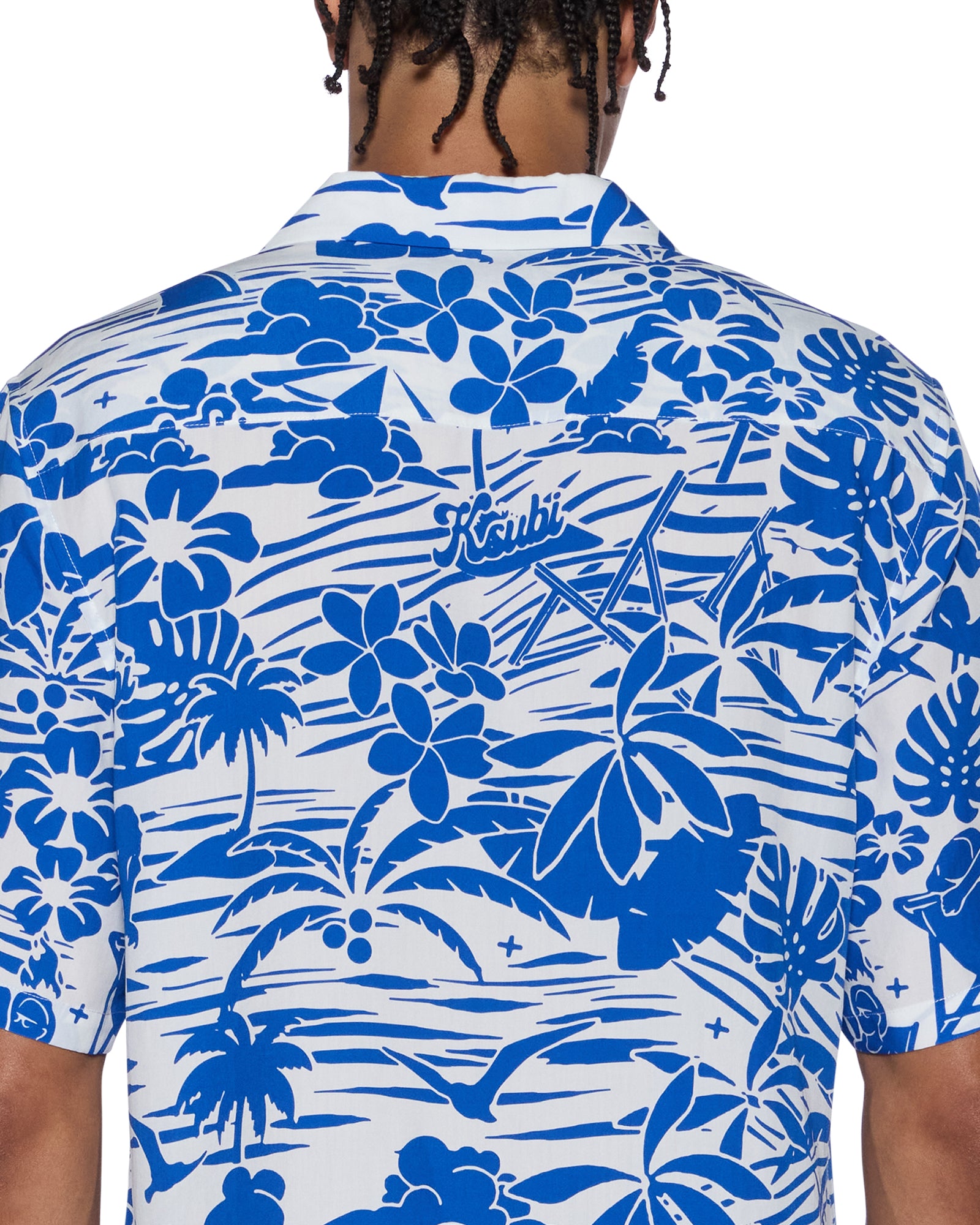 Mens Lagoon Ss Resort Shirt Blue Shirts - Image 3