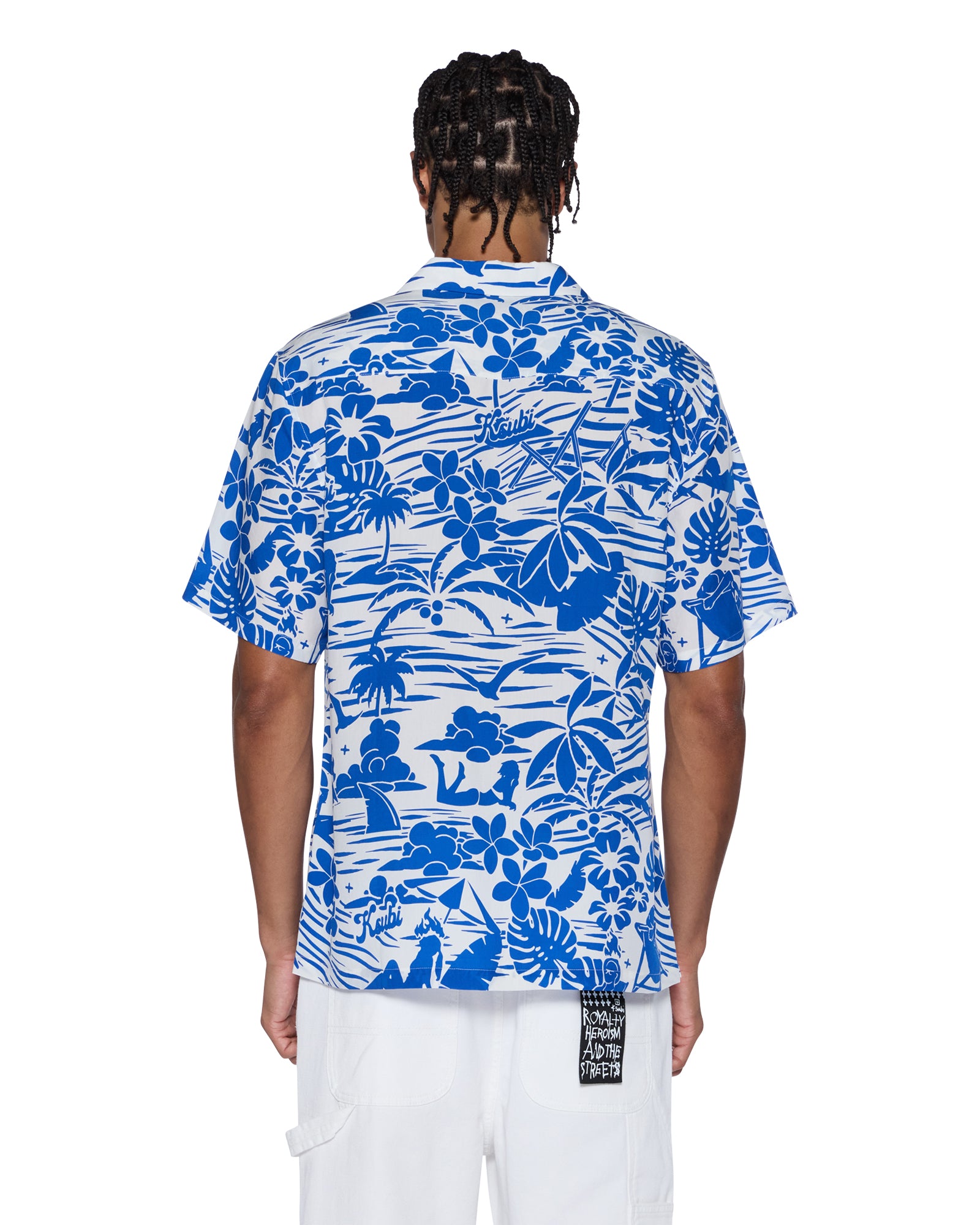 Mens Lagoon Ss Resort Shirt Blue Shirts - Image 4