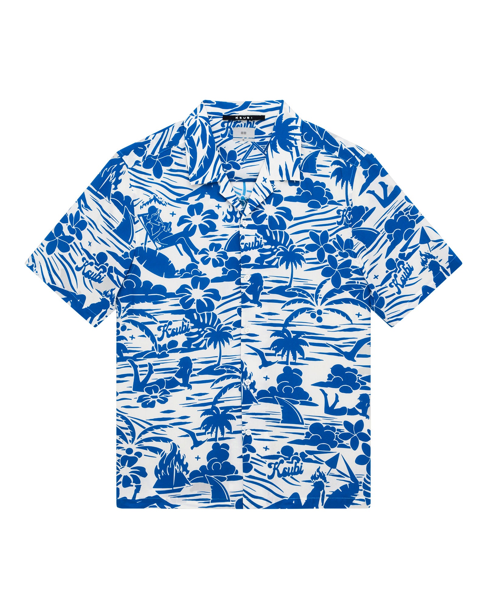 Mens Lagoon Ss Resort Shirt Blue Shirts - Image 5