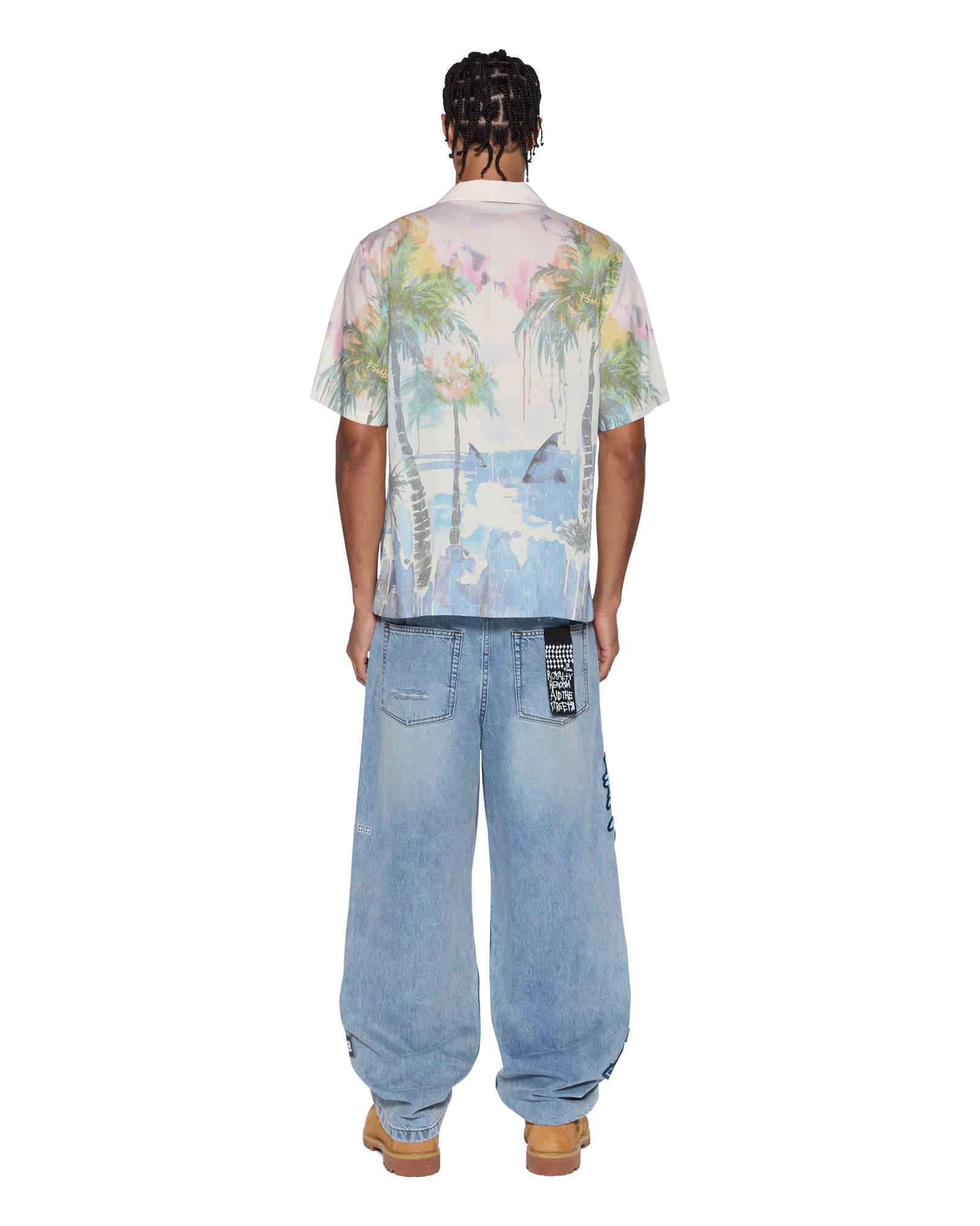 Mens Poolside Ss Resort Shirt Multi Shirts - Image 5