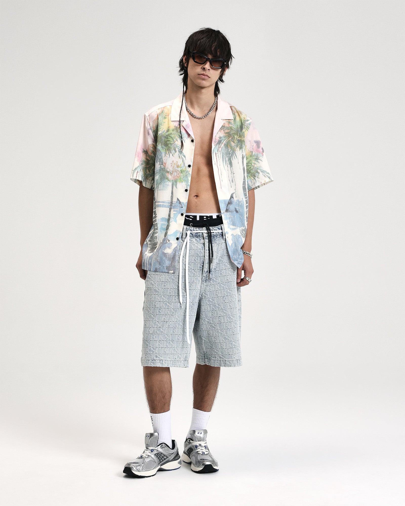 Mens Poolside Ss Resort Shirt Multi Shirts - Image 7