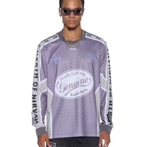 Mens Garage Ls Moto Jersey Moss Black Shirts