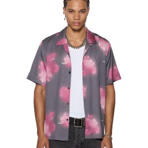 Mens Cursed Resort Ss Shirt Black Shirts