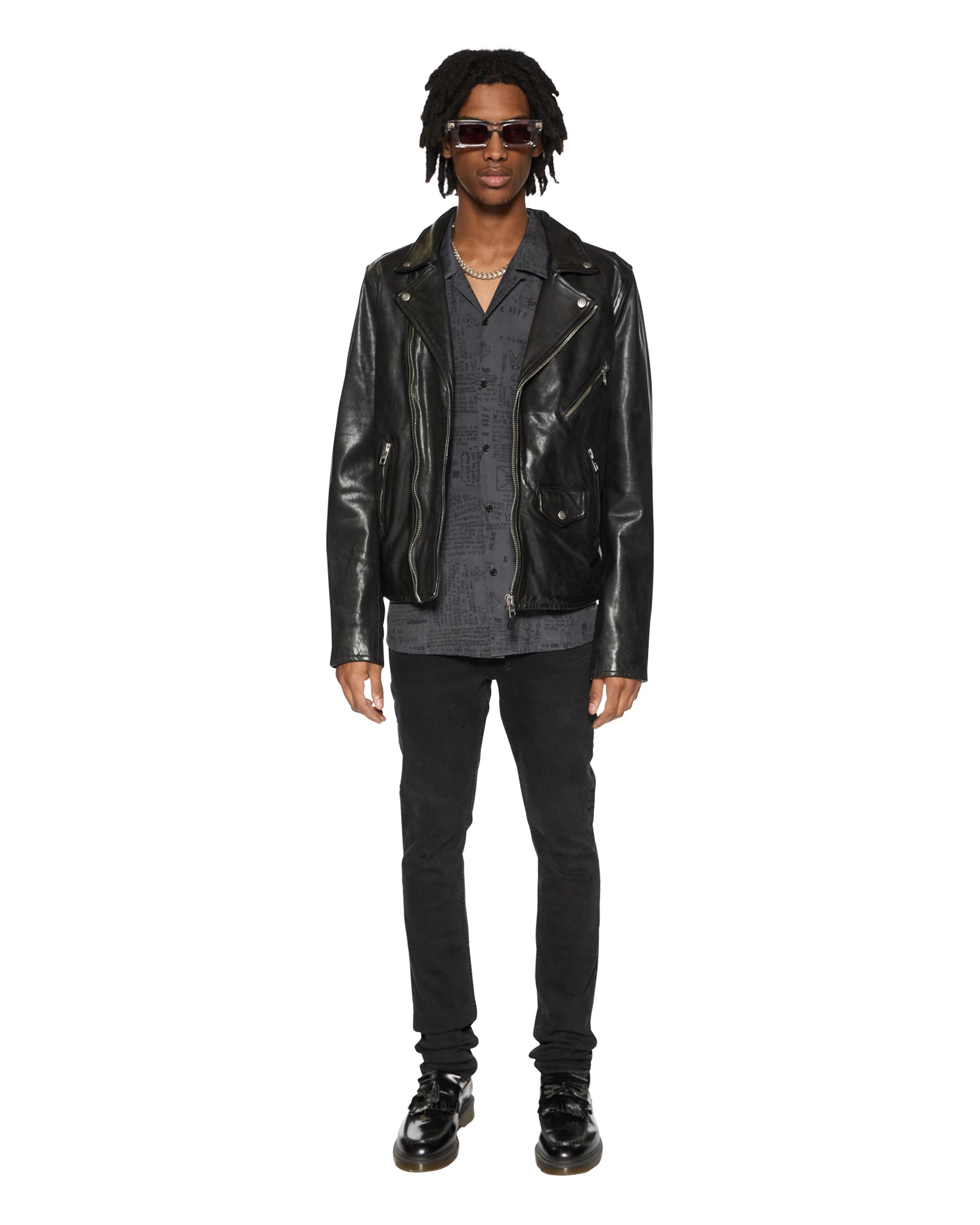 Verses Black Short Sleeve Resort Shirt - Image 4