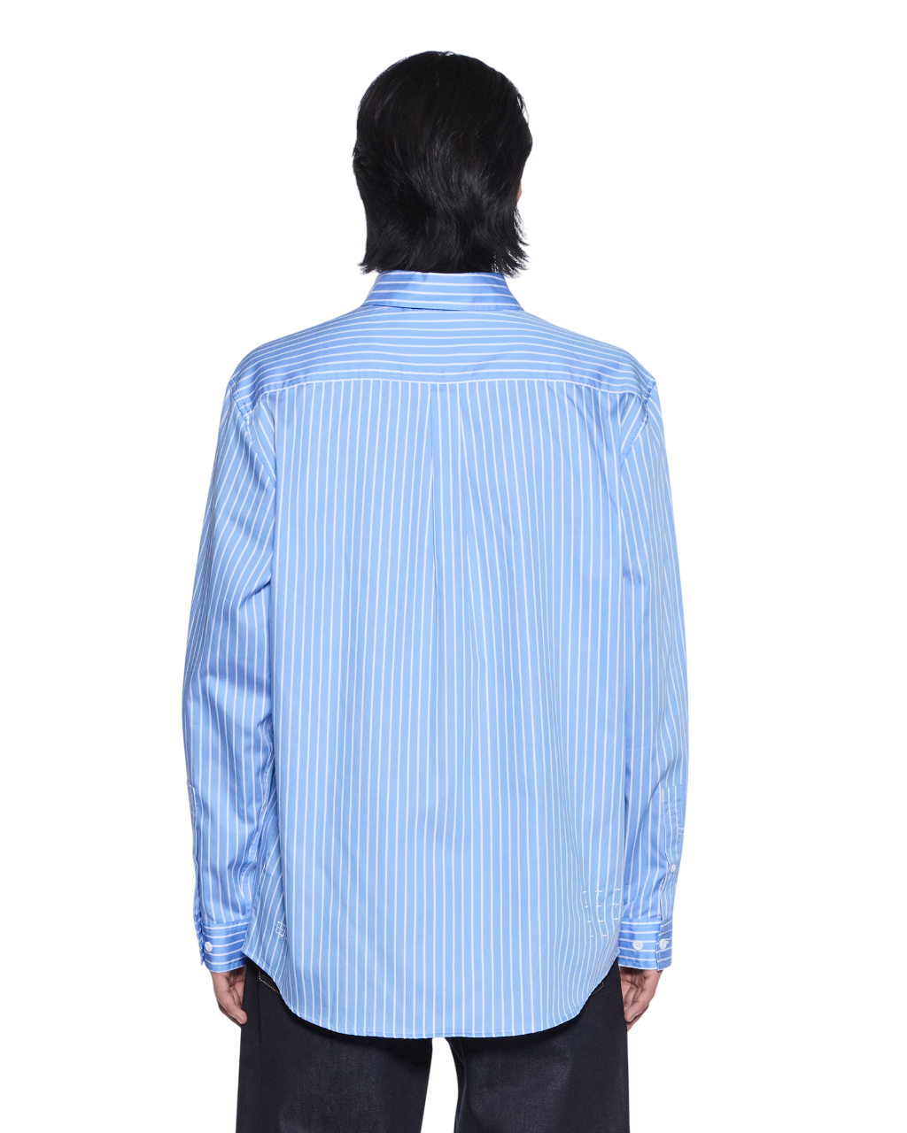 Mens Kade Ls Shirt Blue Shirts - Image 3