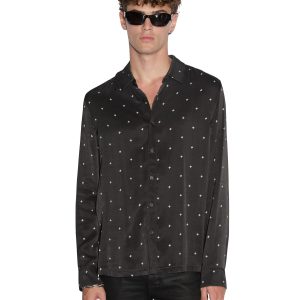 Polka Plus Long Sleeve Shirt - Black