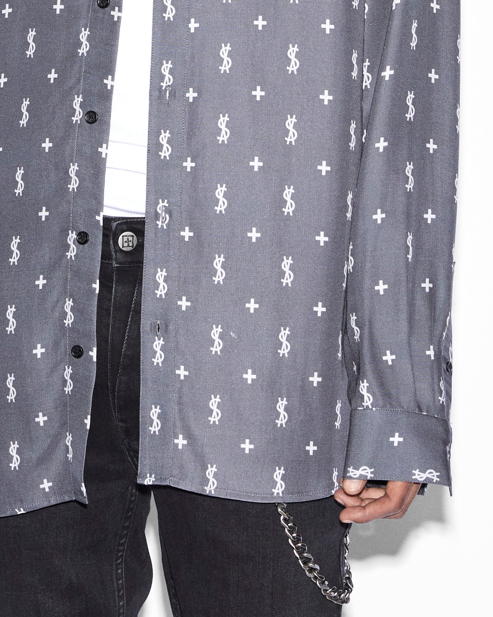 Dollagram Downtown Long Sleeve Shirt - Black - Image 4