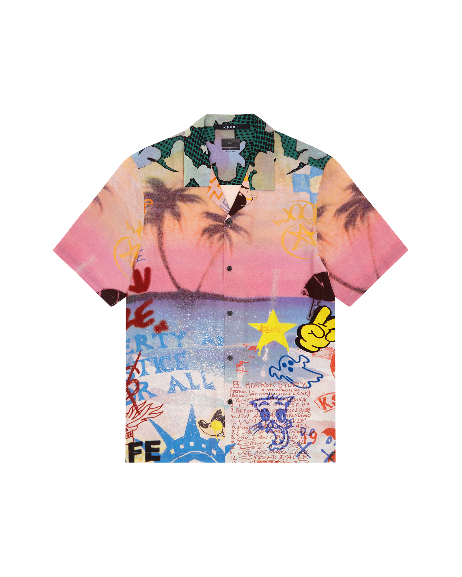 Vandals Resort Short Sleeve Shirt Multi Print - Image 6