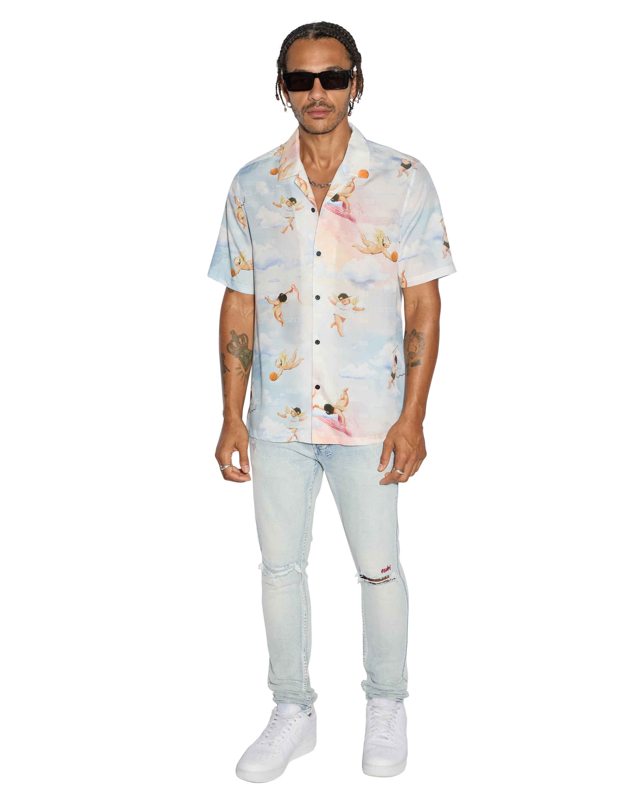 Dreamers Resort Short Sleeve Mens Shirt - Multi Print - Image 2