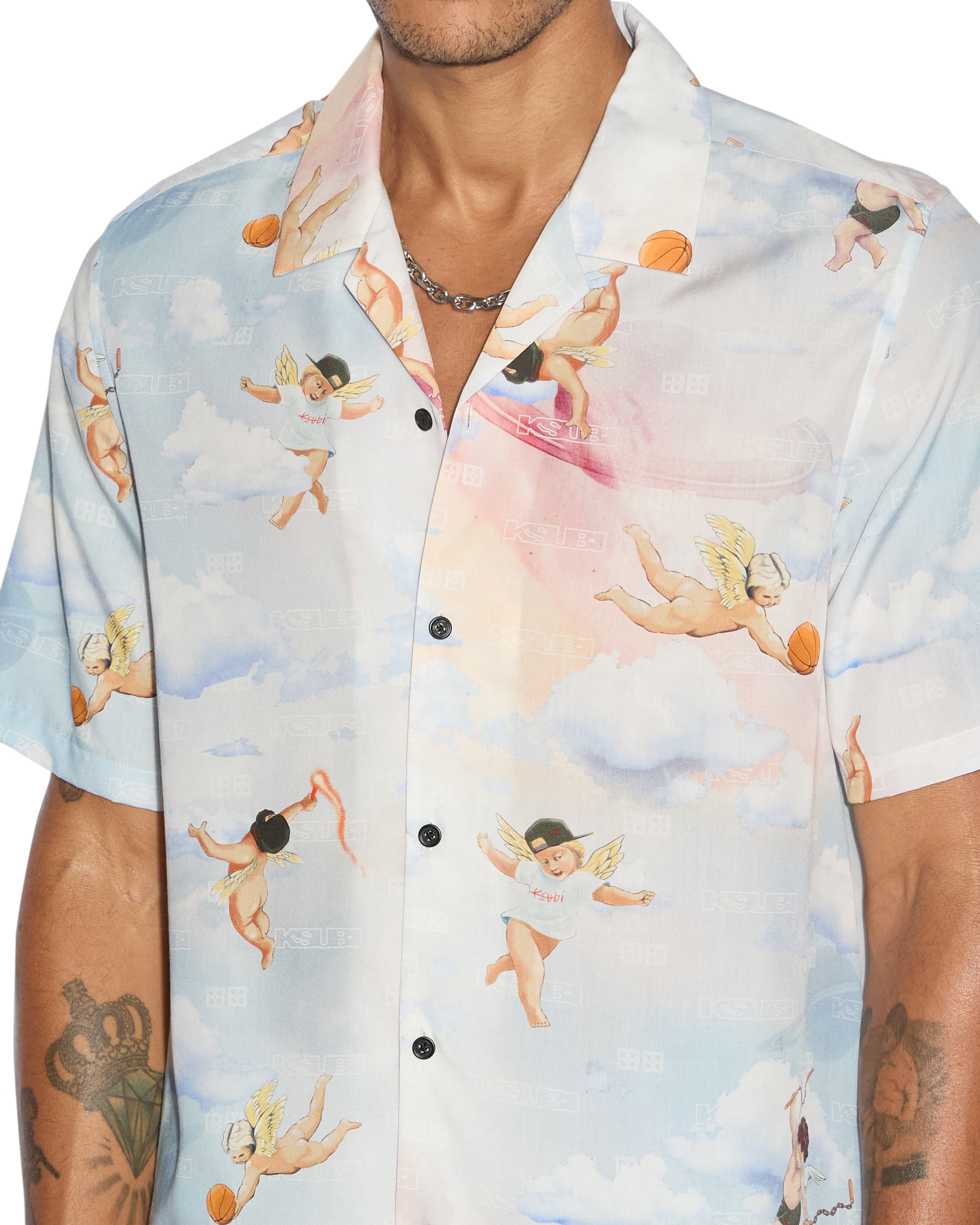 Dreamers Resort Short Sleeve Mens Shirt - Multi Print - Image 4