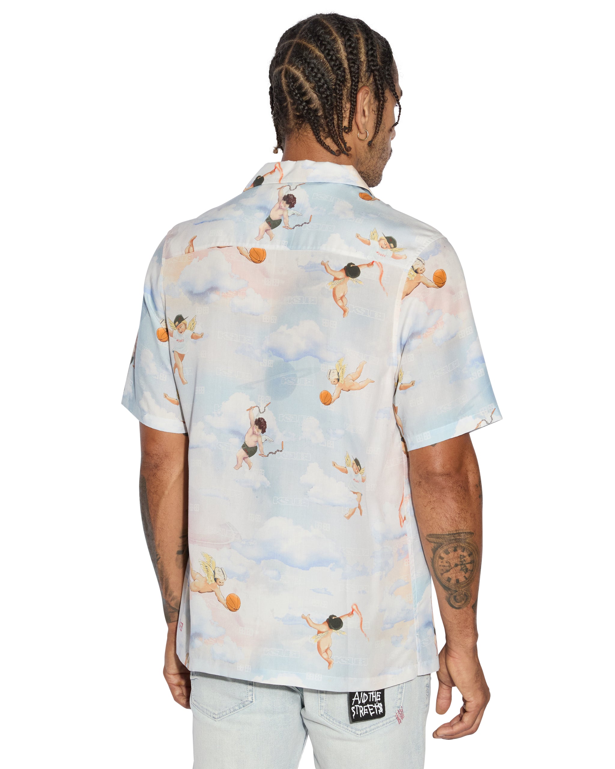 Dreamers Resort Short Sleeve Mens Shirt - Multi Print - Image 6