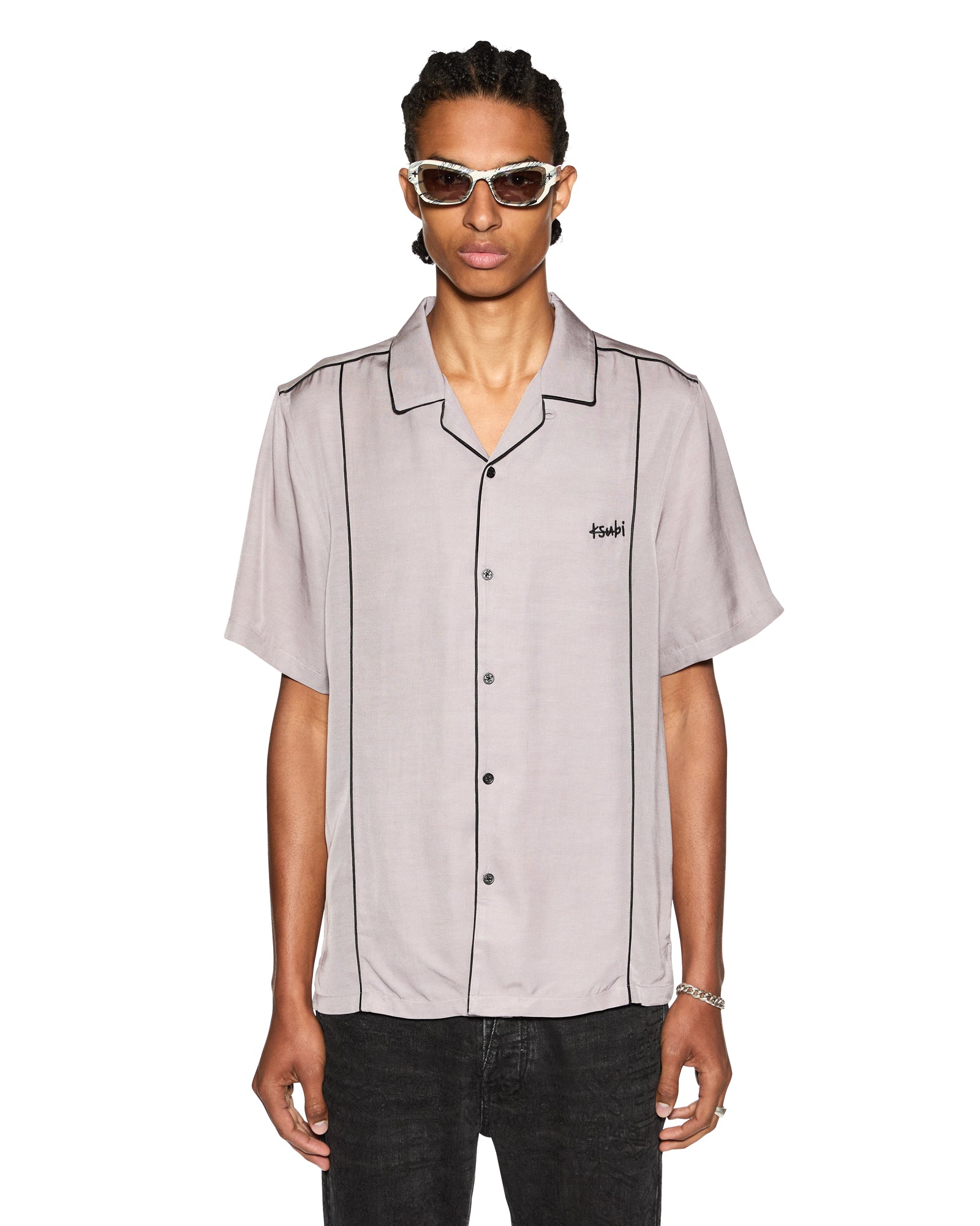 Downtown Resort Short Sleeve Shirt - Haze