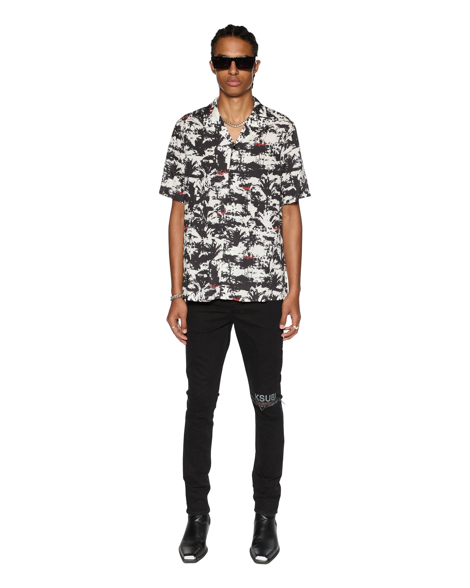 Palmtree Multi Short Sleeve Resort Shirt - Image 2