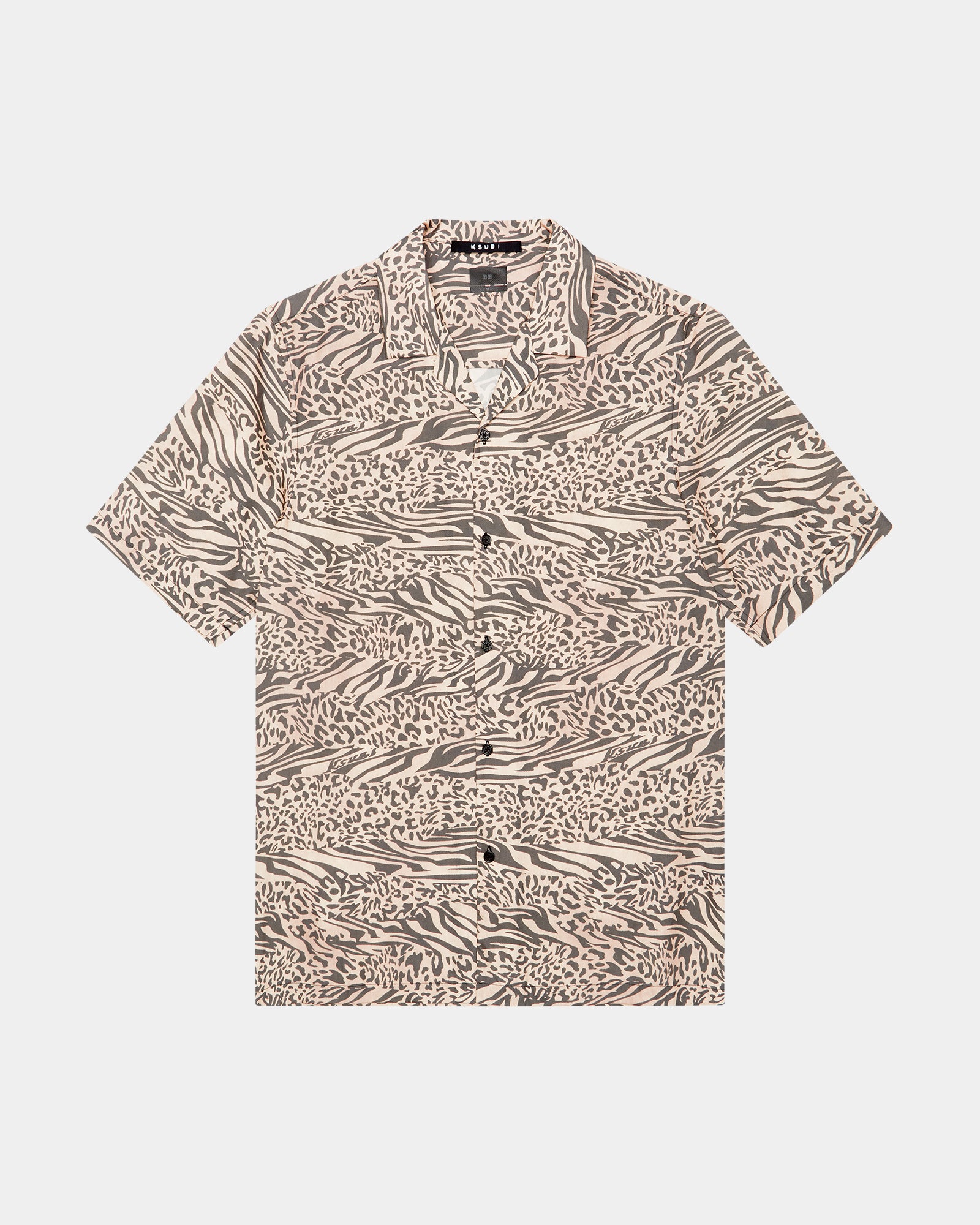 Confused Resort Short Sleeve Mens Shirt - Leopard Print - Image 5
