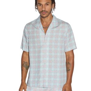 Plus Resort Short Sleeve Mens Shirt - Paradise Print