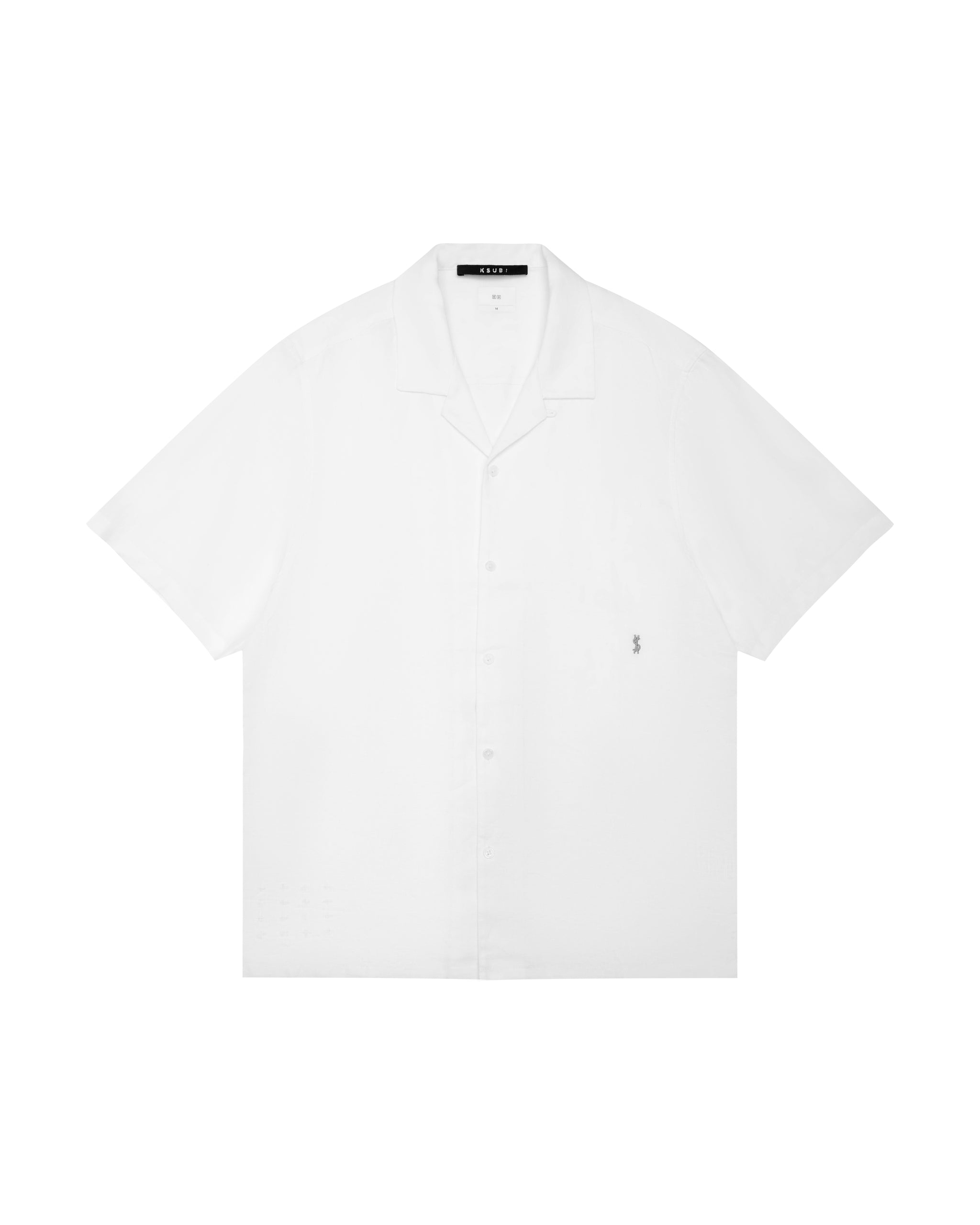 Mens Costa Resort Ss Shirt White Shirts - Image 5