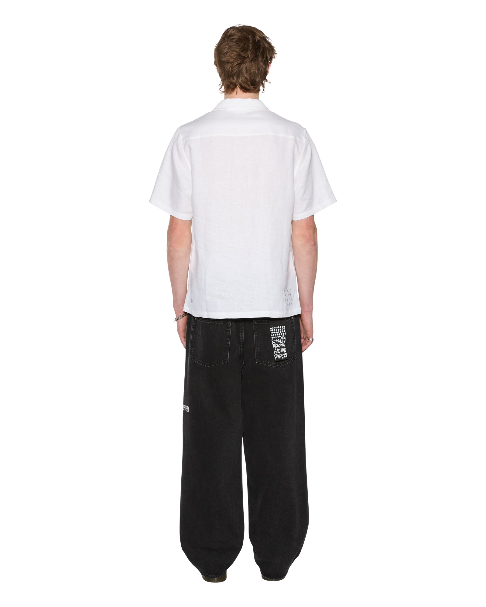 Mens Costa Resort Ss Shirt White Shirts - Image 6