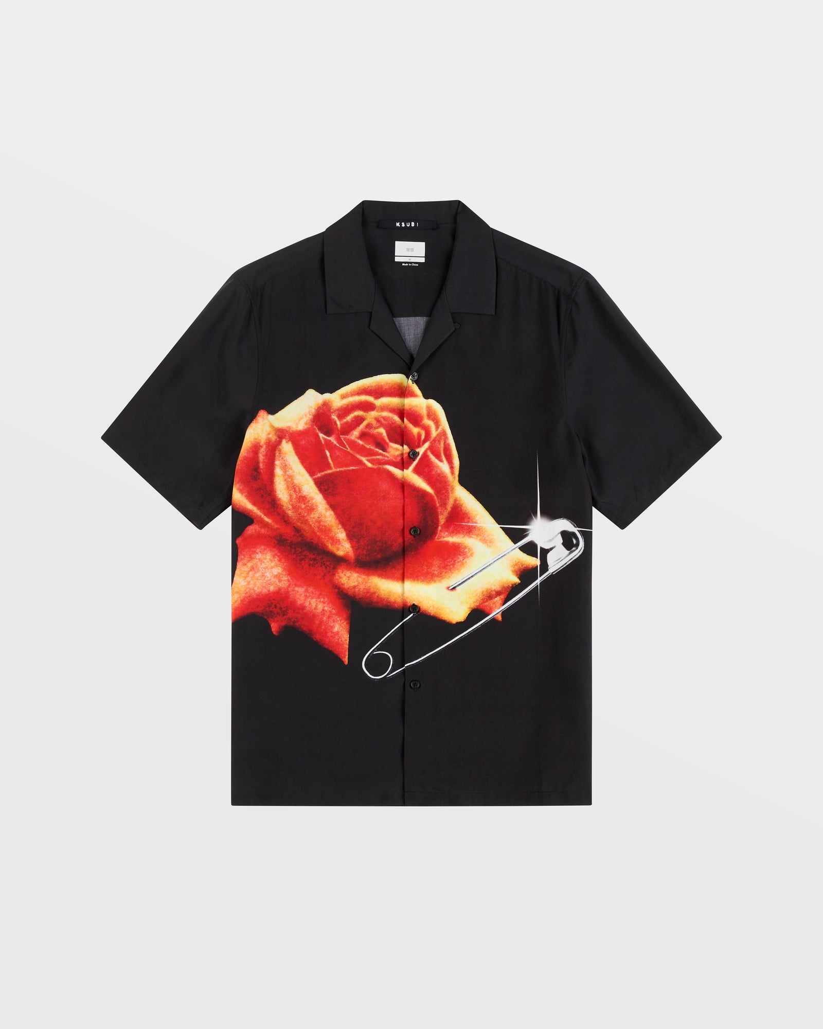 Buy Rose Garden Resort Ss Shirt Black | KSUBI - Image 4