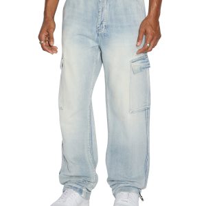 Riot Cargo Pants For Men - Blue Ice