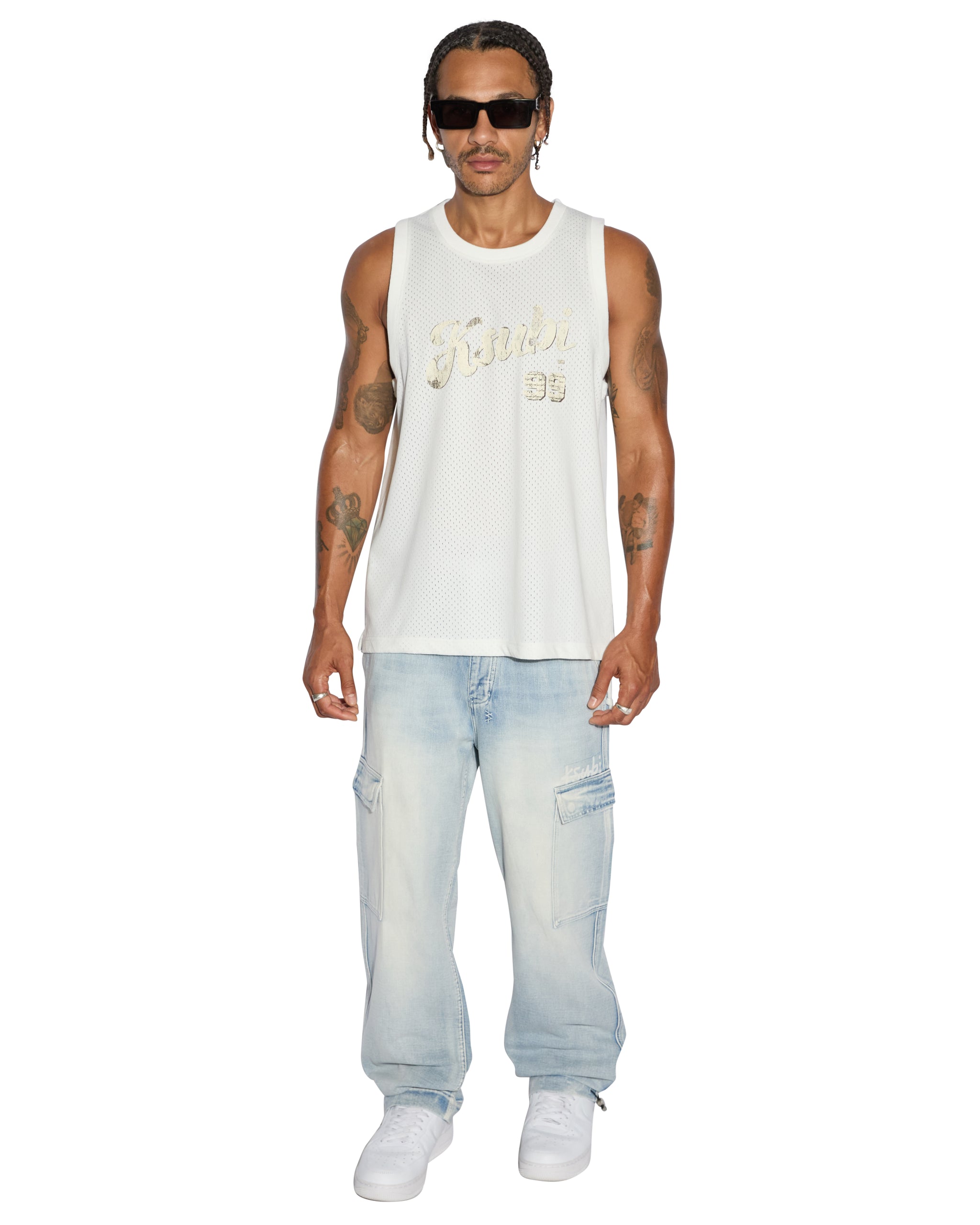 Riot Cargo Pants For Men - Blue Ice - Image 3