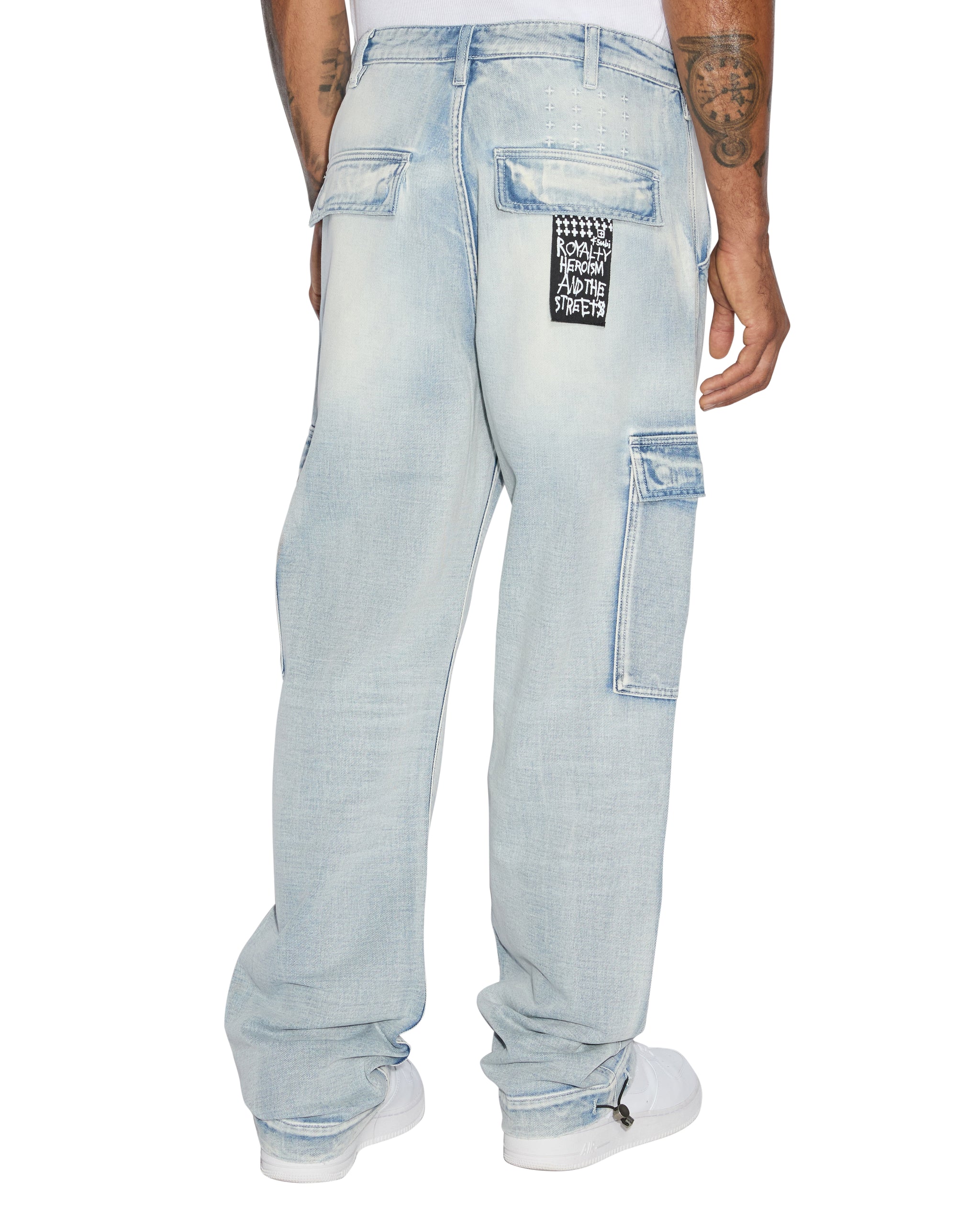 Riot Cargo Pants For Men - Blue Ice - Image 6