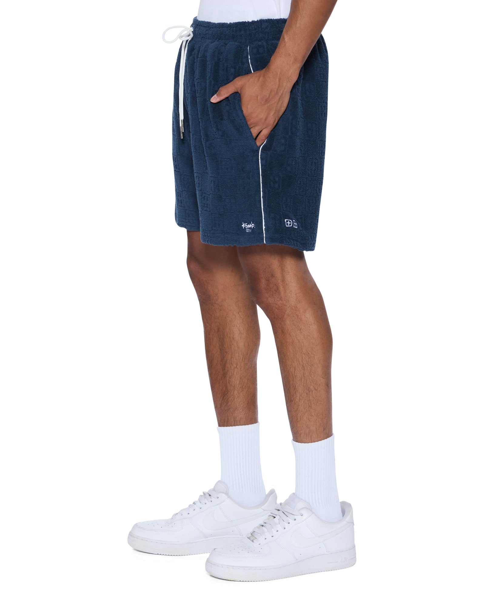 Mens Lounge Short Navy Walkshorts - Image 3