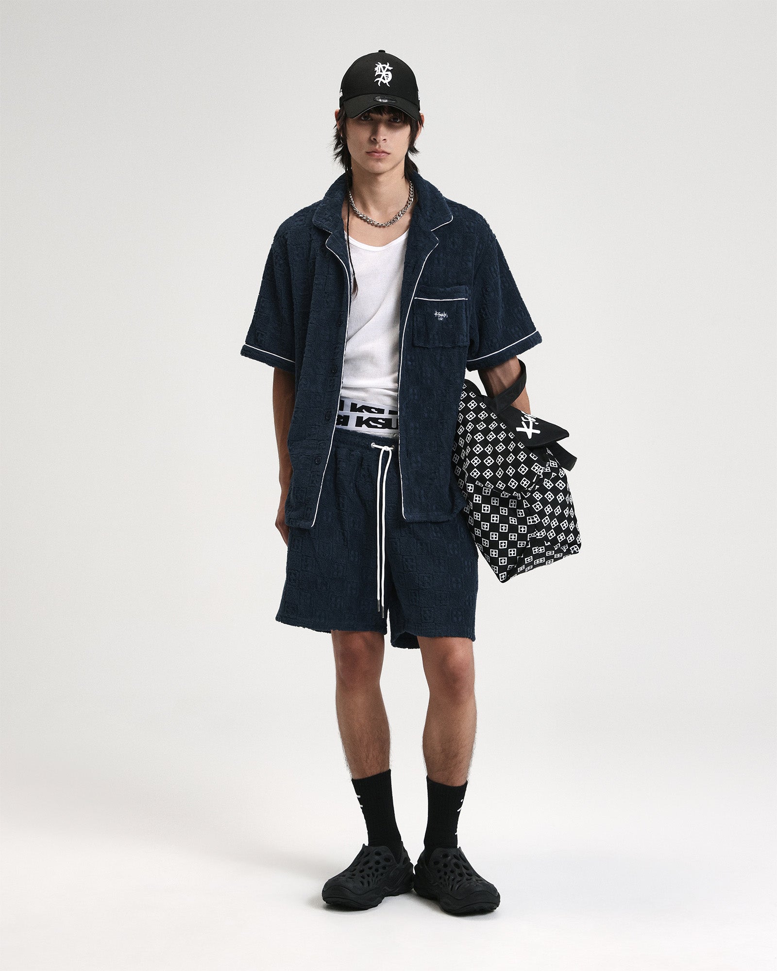 Mens Lounge Short Navy Walkshorts - Image 4