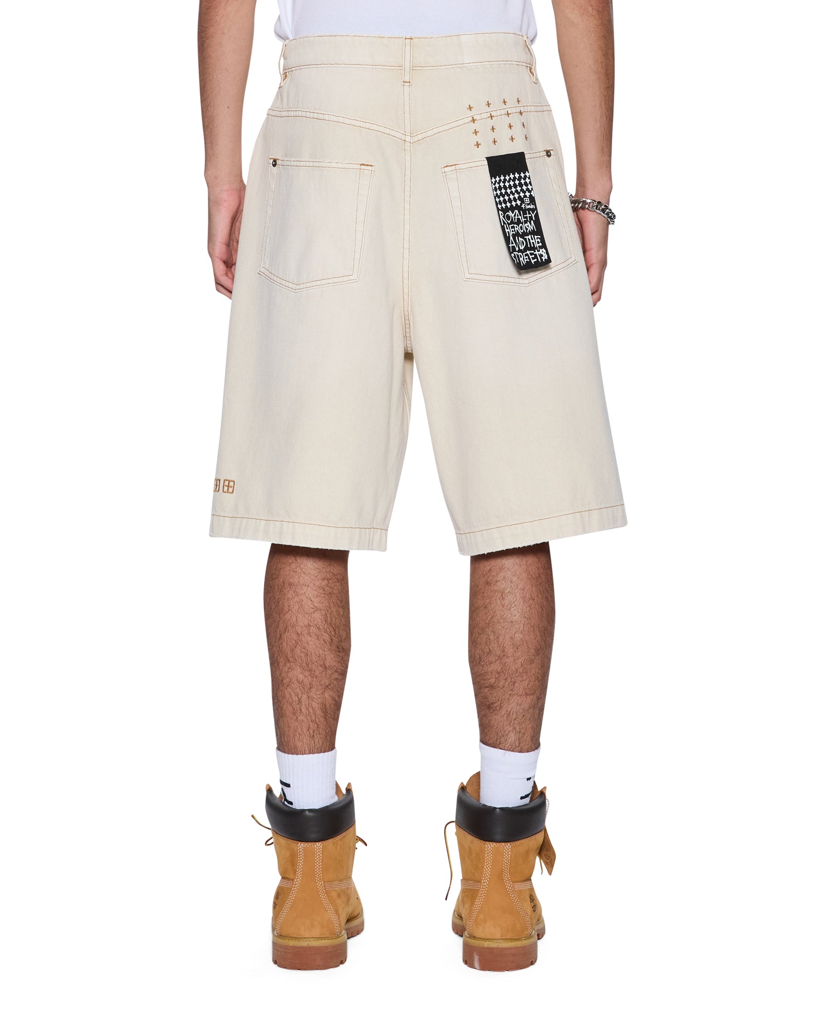 Mens Maxx Short Ivory Walkshorts - Image 4