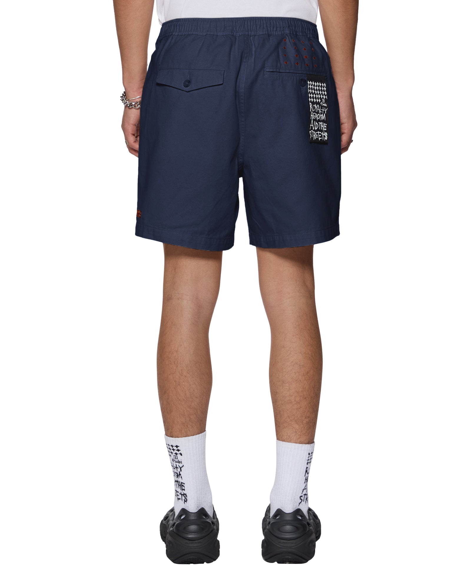 Mens Rugger Short Navy Walkshorts - Image 4