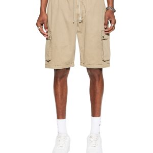 Krush Mid Rise Cargo Short - Overdyed Khaki