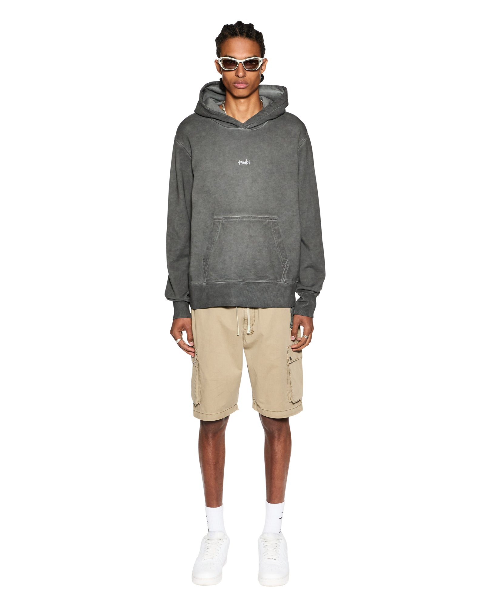 Krush Mid Rise Cargo Short - Overdyed Khaki - Image 2