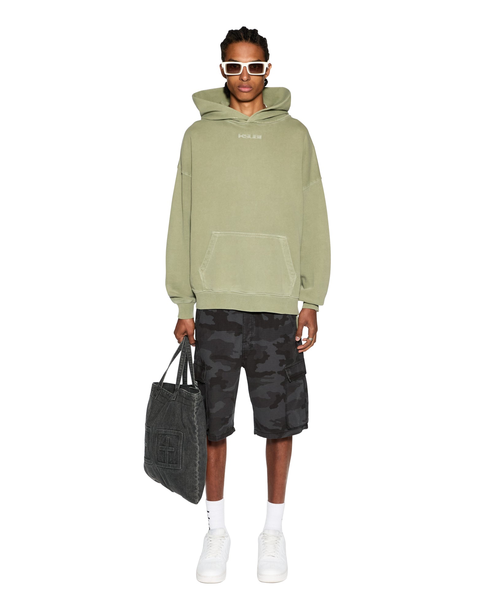 Fugitive Cargo Short Black Camo Relaxed Fit - Dark Wash - Image 2