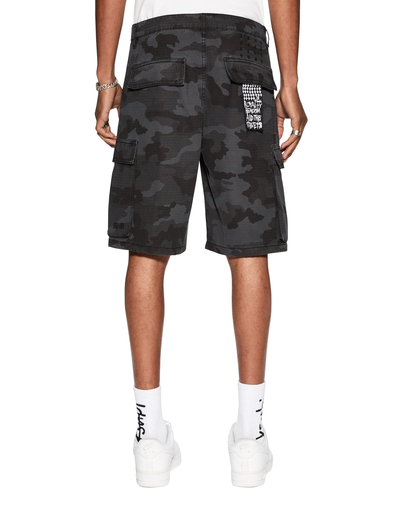 Fugitive Cargo Short Black Camo Relaxed Fit - Dark Wash - Image 5