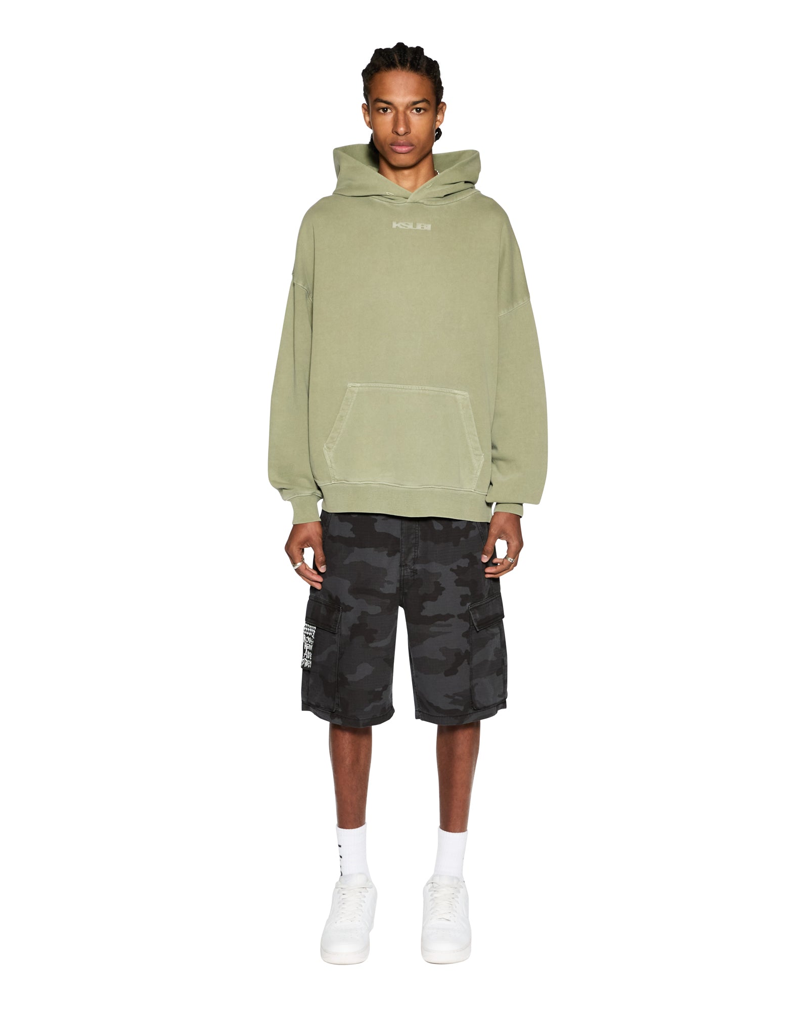 Fugitive Cargo Short Black Camo Relaxed Fit - Dark Wash - Image 6