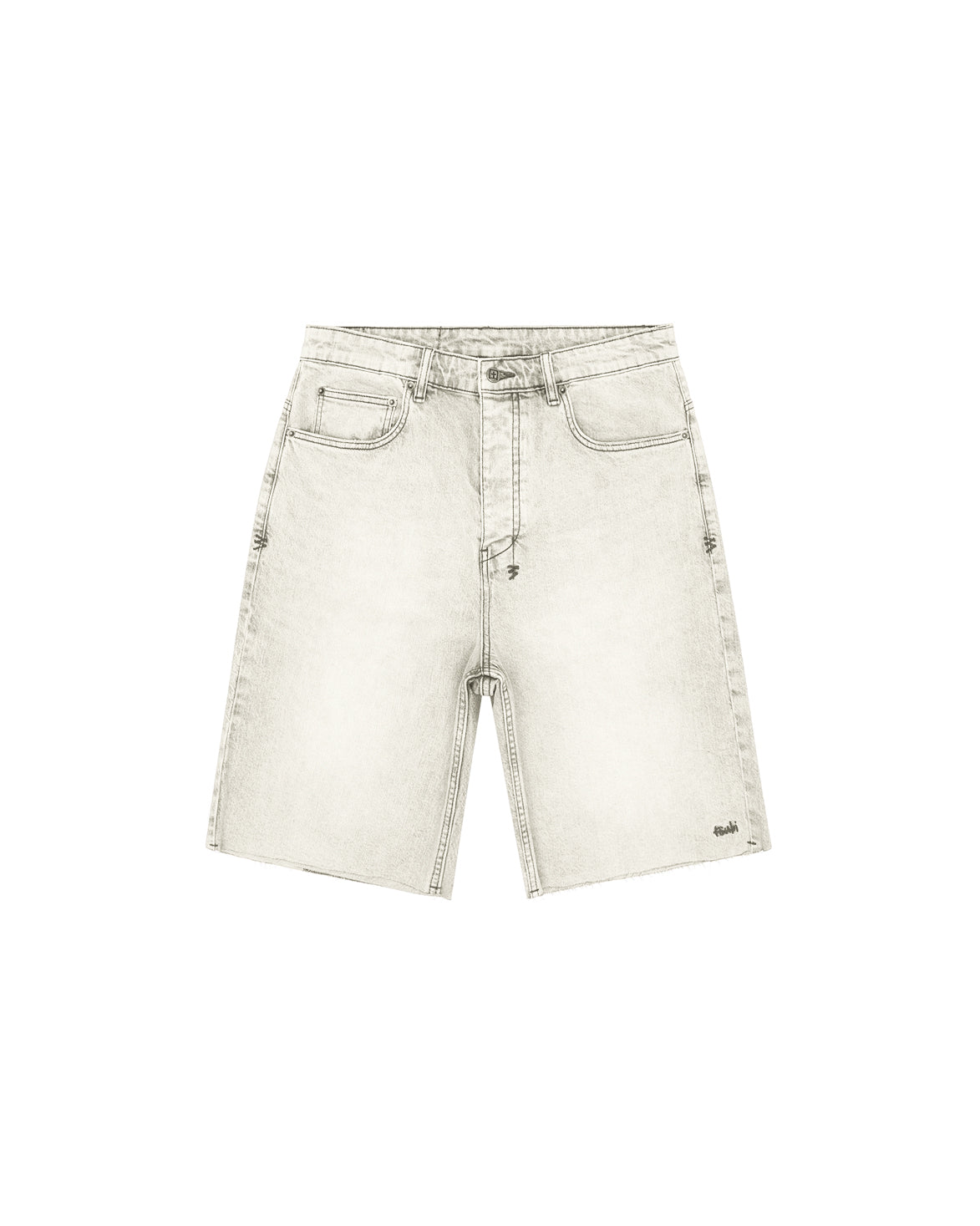 Maxx Short Pluto Wide Leg Fit - Stone Grey - Image 7