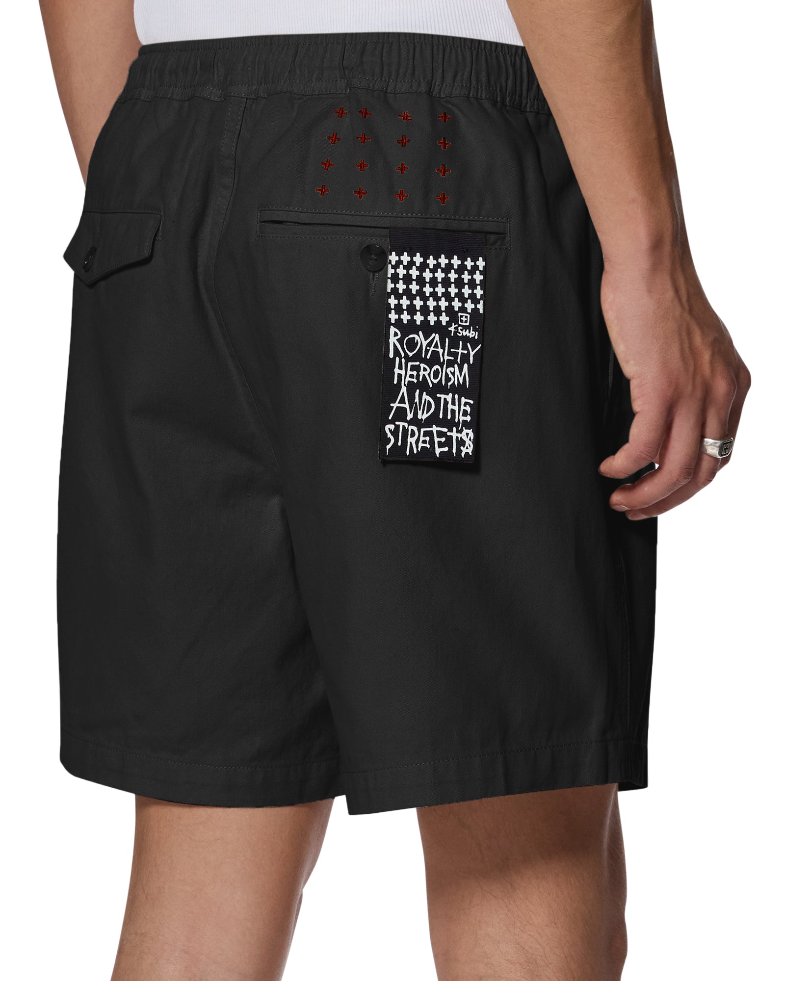 Mens Rugger Short Black Walkshorts - Image 3