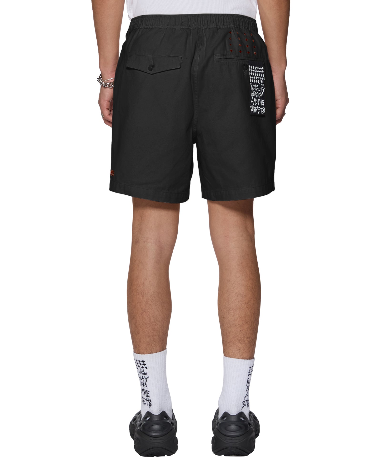 Mens Rugger Short Black Walkshorts - Image 4
