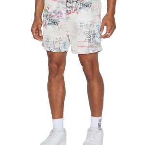 Skrawler Mens Board Short - White