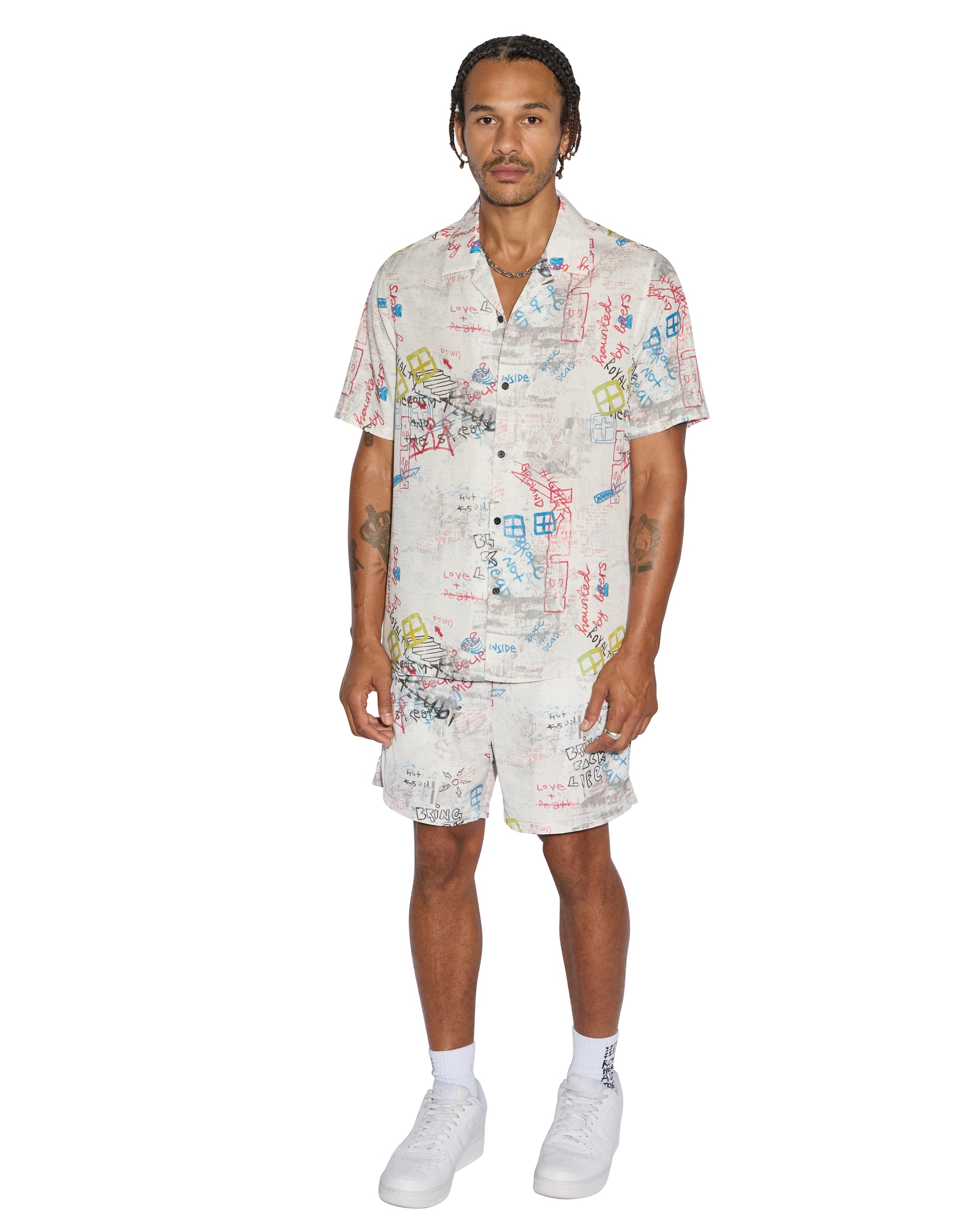 Skrawler Mens Board Short - White - Image 2