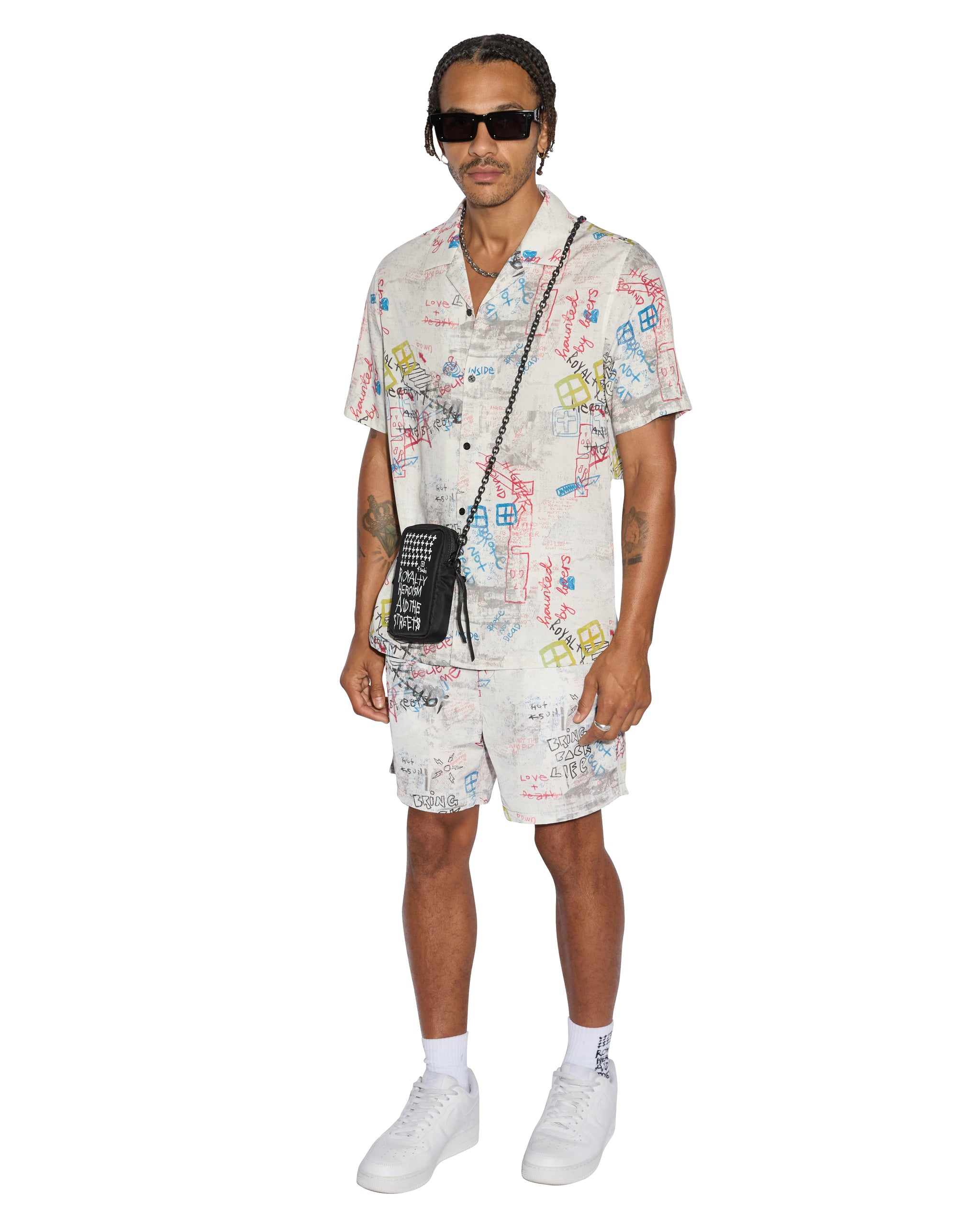 Skrawler Mens Board Short - White - Image 5