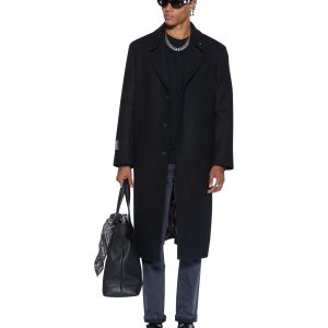 Mens Redemption Wool Coat Black Jackets