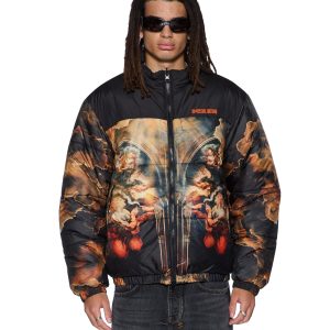 Mens Holy Puffer Jacket Multi Jackets