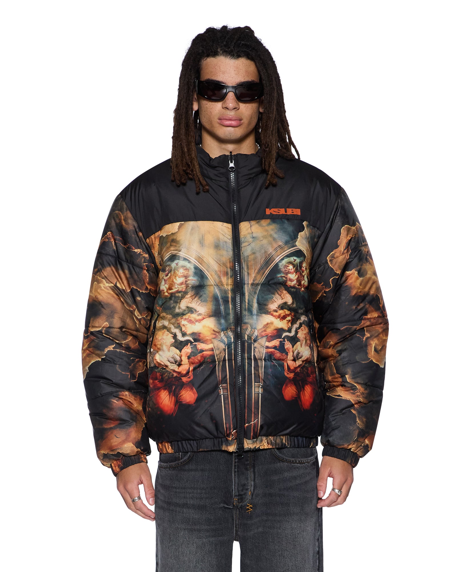 Mens Holy Puffer Jacket Multi Jackets