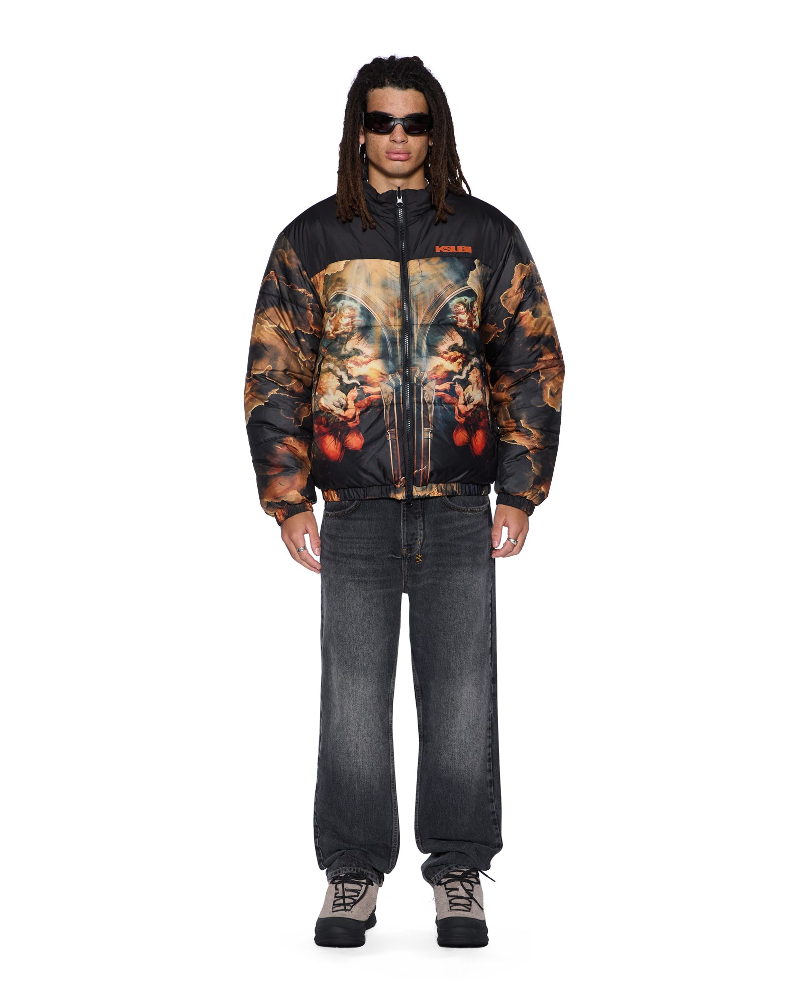 Mens Holy Puffer Jacket Multi Jackets - Image 2