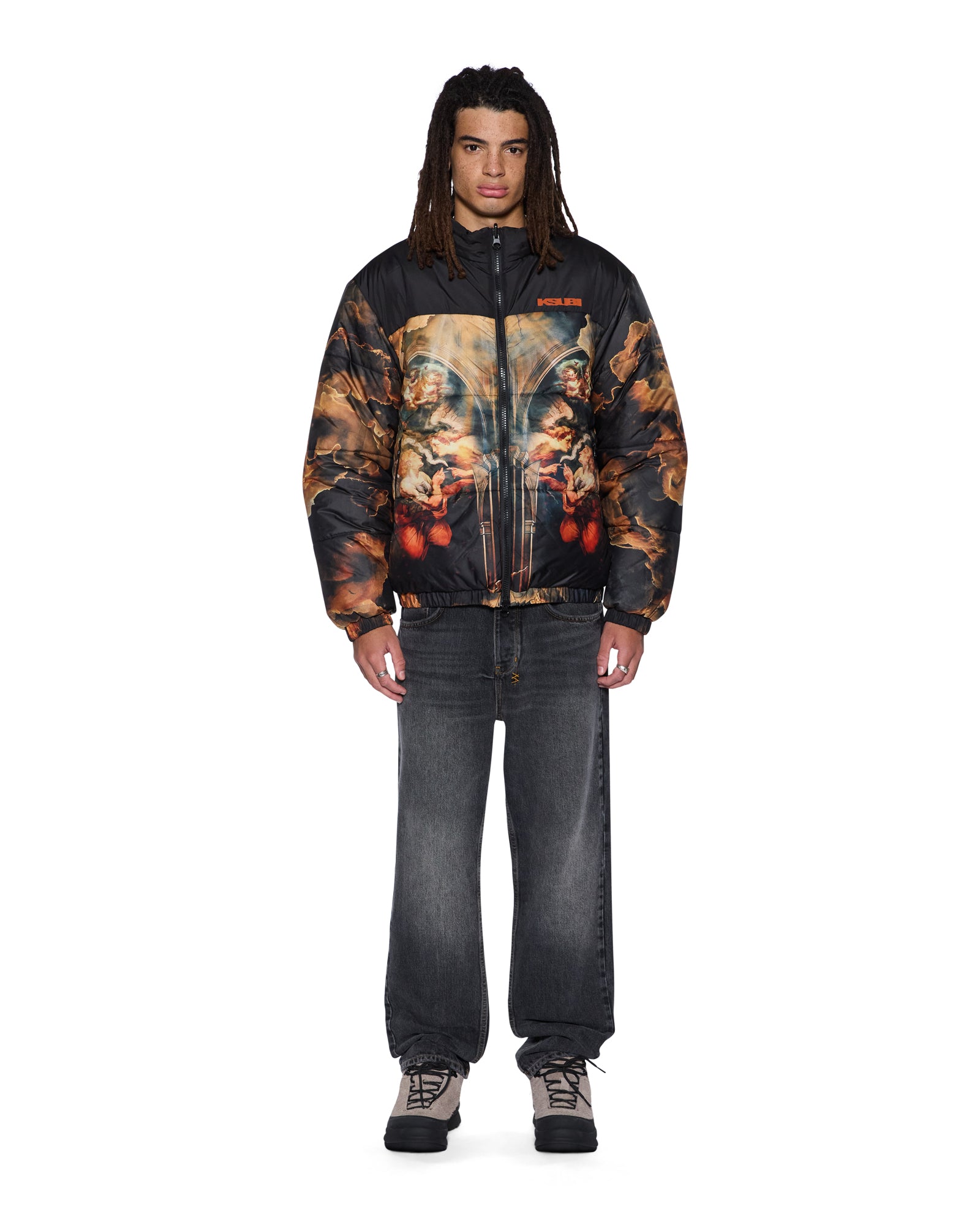 Mens Holy Puffer Jacket Multi Jackets - Image 4