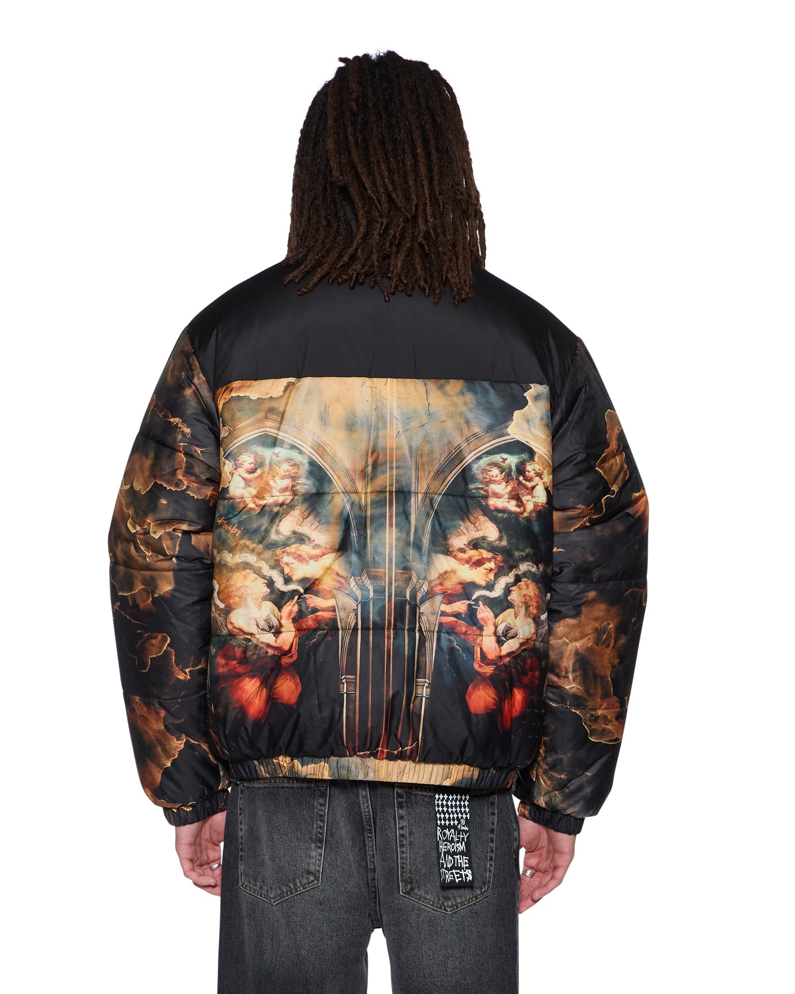 Mens Holy Puffer Jacket Multi Jackets - Image 5