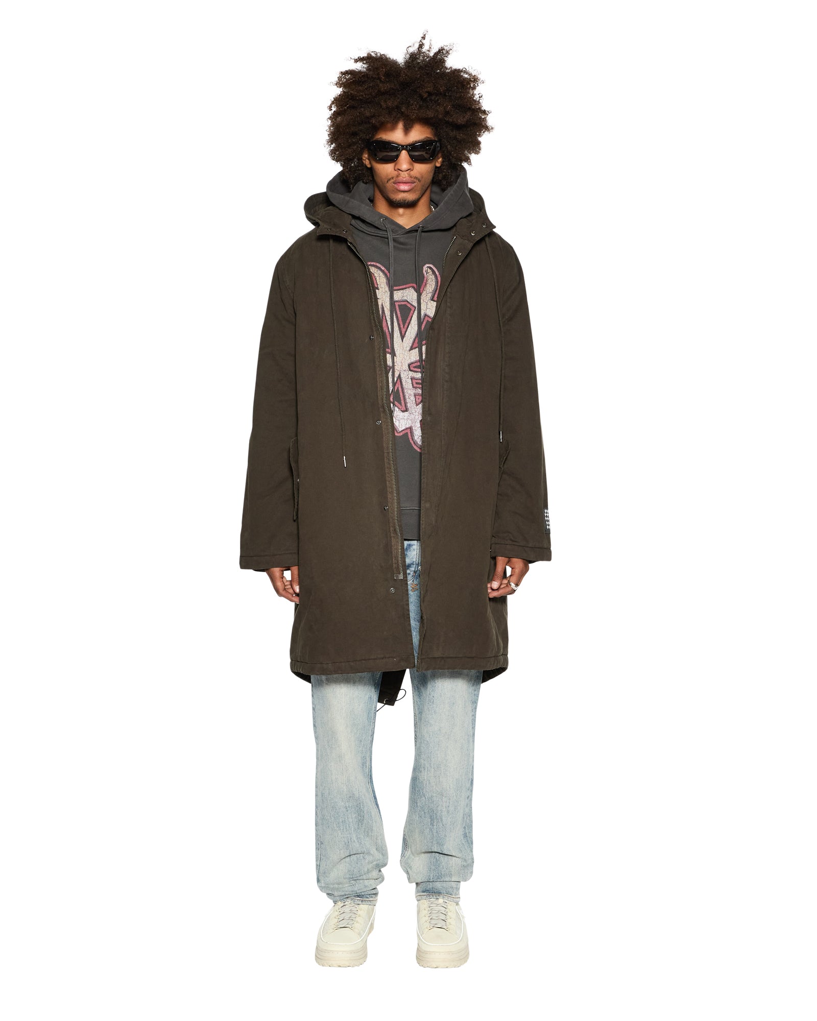Ranger Parka Jacket - Dark Khaki - Image 3