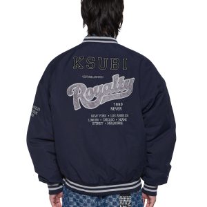 Mens Royalty Ma-1 Bomber Navy Jackets
