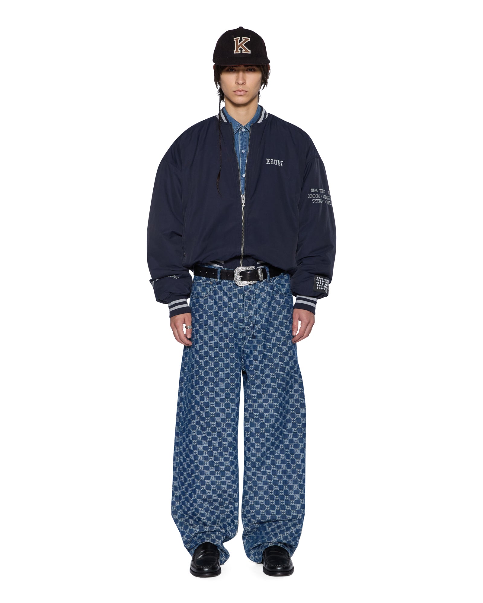 Mens Royalty Ma-1 Bomber Navy Jackets - Image 2