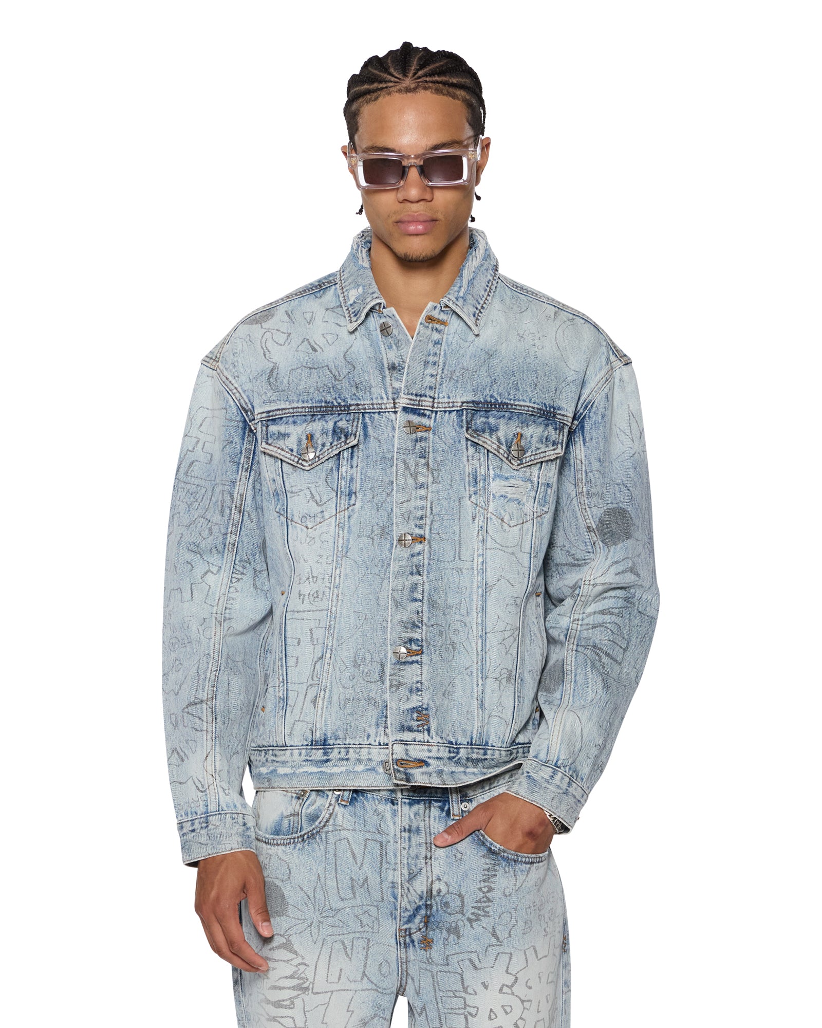 Mens Oh G Jacket Bunker Blue Noize Jackets